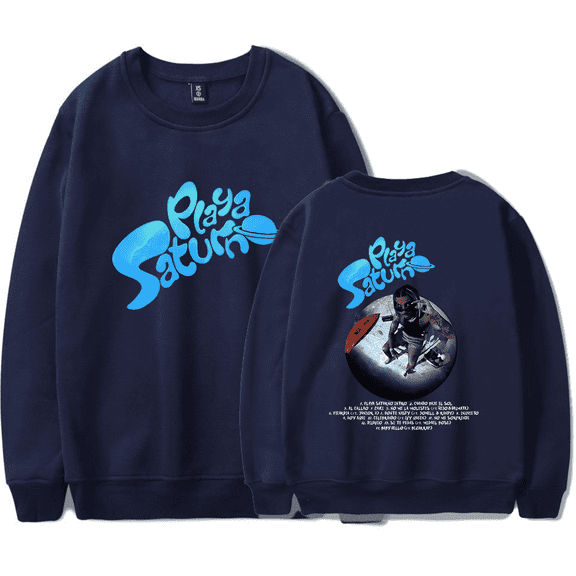 Rauw Alejandro Merch Playa Saturno Crewnect Long Sleeve HiPHop Rapper Fashion Cool Hoodies Unisex Men Women Casual Streetwear Top Hoodie