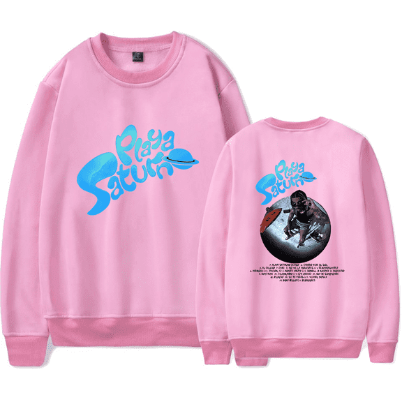 Rauw Alejandro Merch Playa Saturno Crewnect Long Sleeve HiPHop Rapper Fashion Cool Hoodies Unisex Men Women Casual Streetwear Top Hoodie