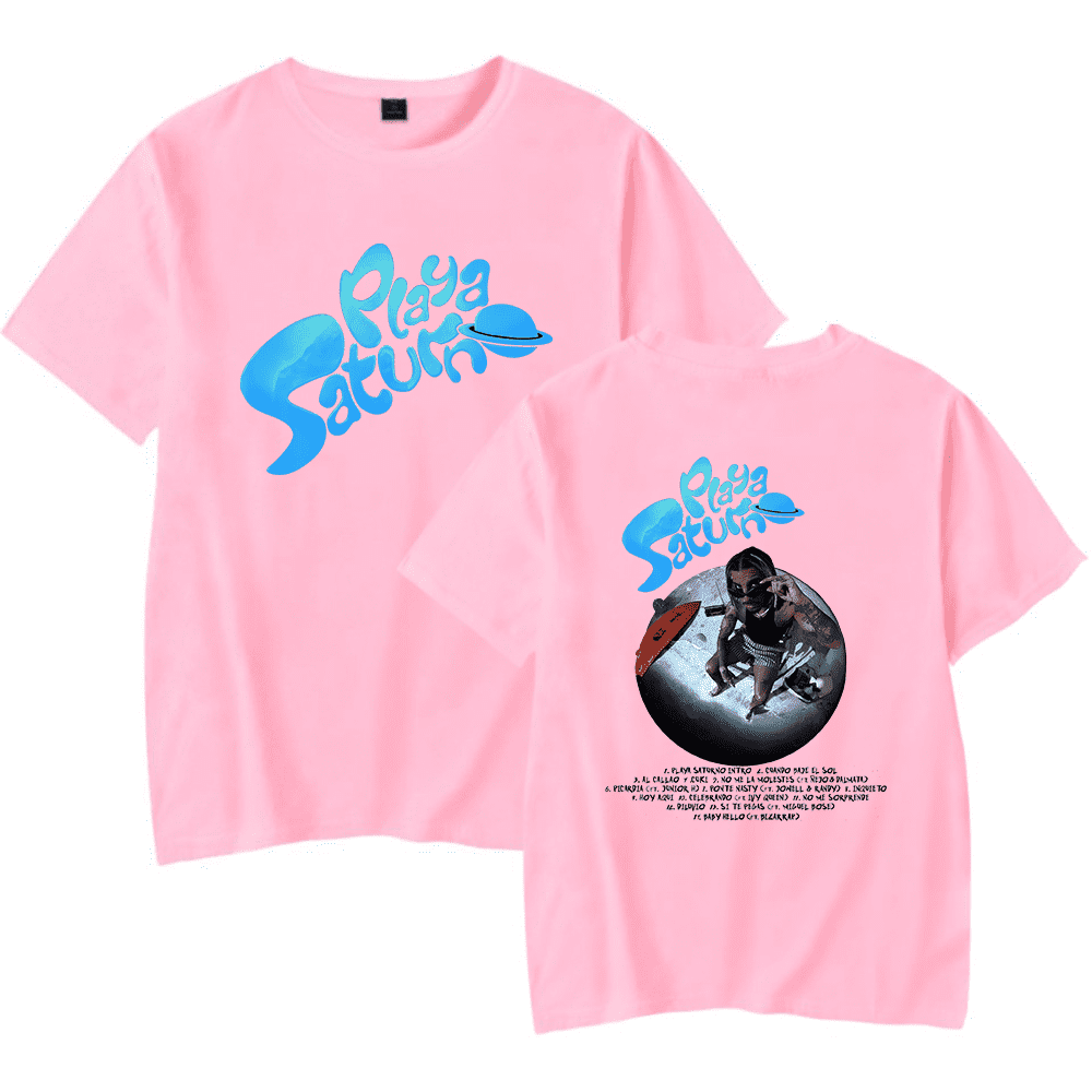 Rauw Alejandro Merch Playa Saturno T-shirt HipHop Rapper Short Sleeve ...