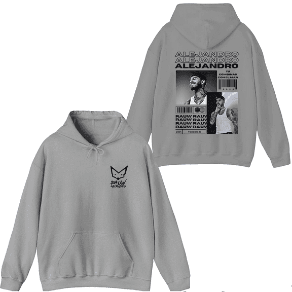 Rauw Alejandro Merch Printed Hoodie Hoodies Unisex Men Women Long Sleeve Pullover Top