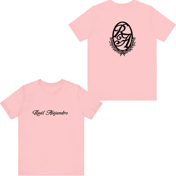 Rauw Alejandro Merch RA Logo T-shirt Printed Shirt Unisex Men Women Tee Short Sleeve Streetshirt Top