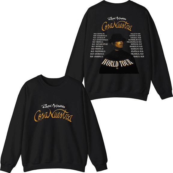 Rauw Alejandro Merch World Tour Sweatshirt Crewneck Unisex Men Women Rapper Long Sleeve Pullover