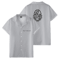 thumbnail image 1 of Rauw Alejandro RA Shirt Unisex Short Sleeve Camp Collar Fashion Women Men Shirts, 1 of 2