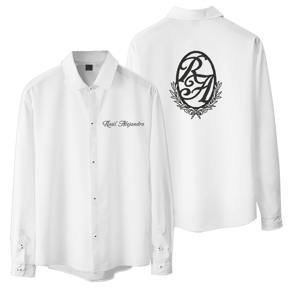 Rauw Alejandro RA Shirt Women Men Long Sleeve Turndown Collar Casual Streetwear Shirts
