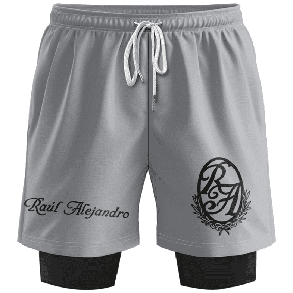 Rauw Alejandro RA Shorts Women Men 2 in 1 SweatShorts Fashion Outdoor Sportswear