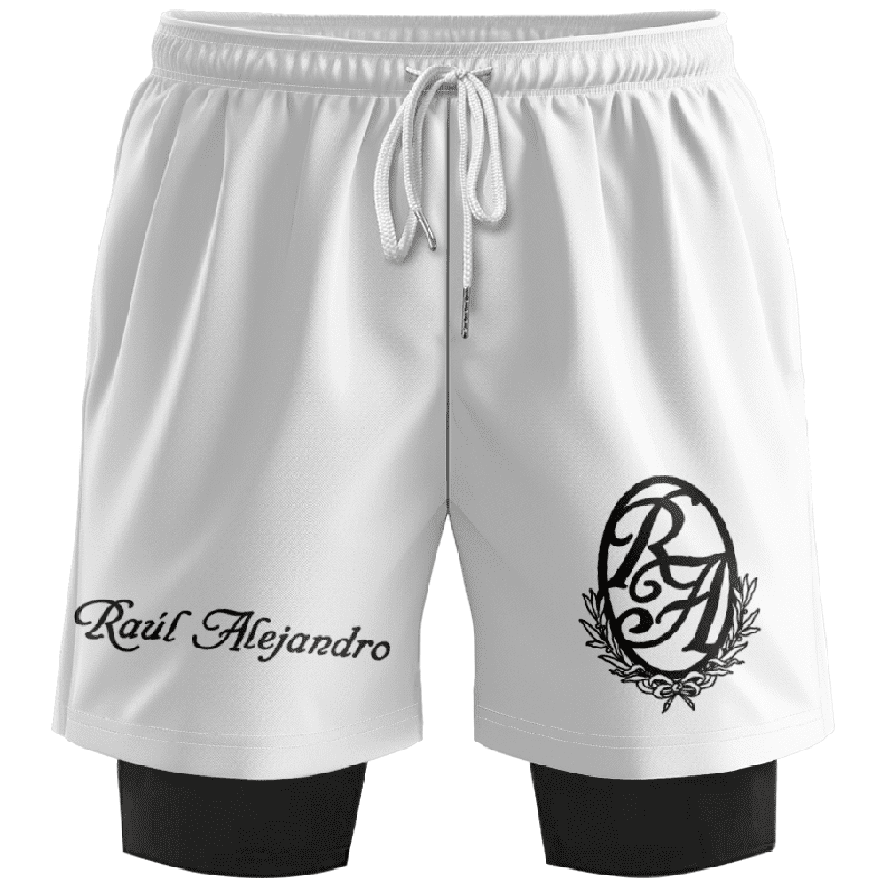 Rauw Alejandro RA Shorts Women Men 2 in 1 SweatShorts Fashion Outdoor ...