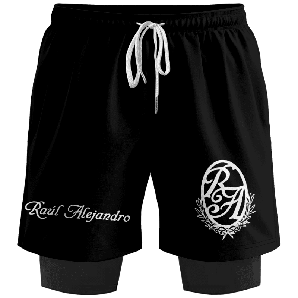 Rauw Alejandro RA Shorts Women Men 2 in 1 SweatShorts Fashion Outdoor ...