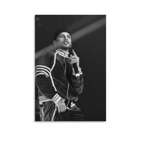 Rauw Alejandro Rapper Art Mural Poster Posters Art Print Wall Photo Paint Poster Hanging Picture Family Bedroom Decor Gift 16x24inch(40x60cm)
