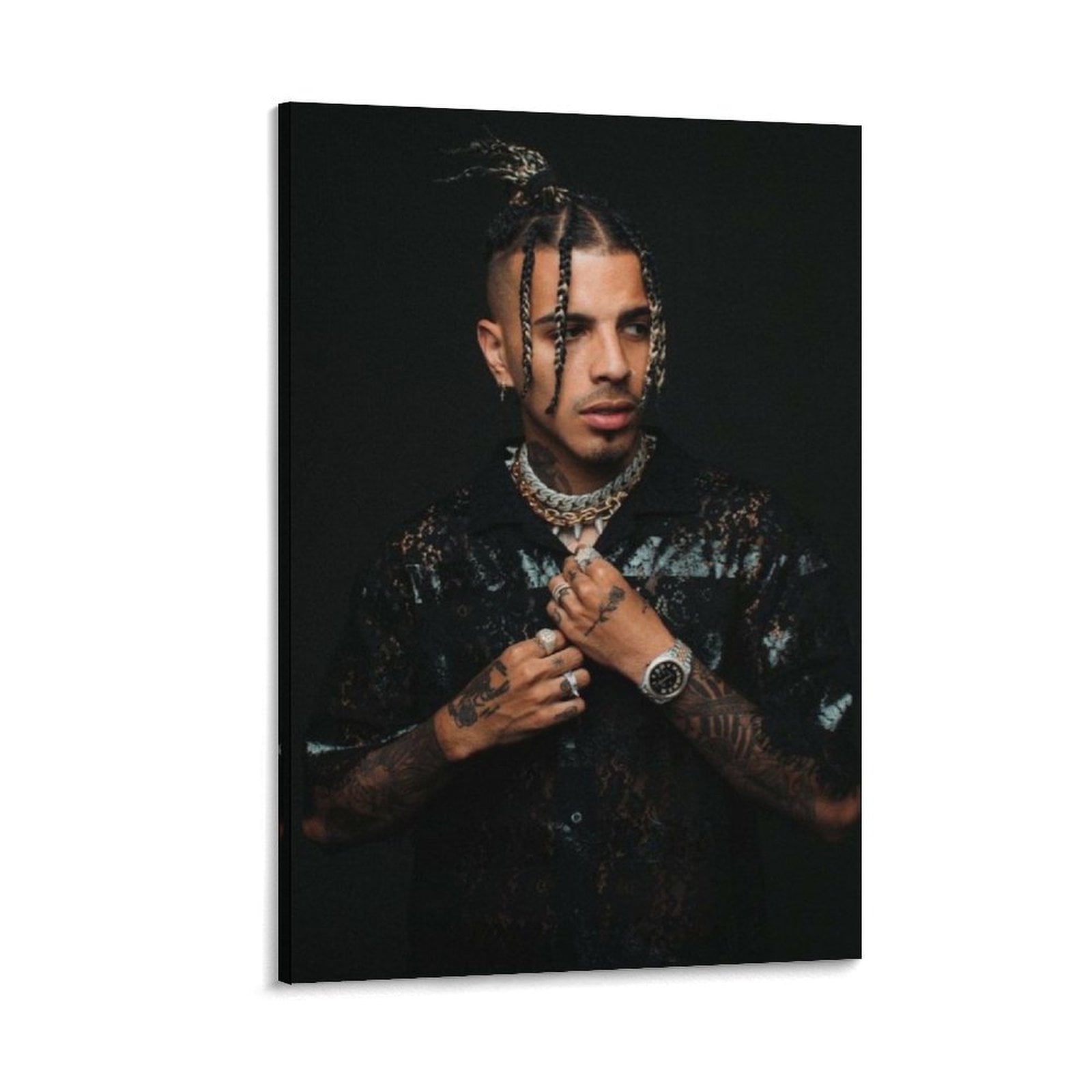 Rauw Alejandro Rapper Cool And Dazzling Art Mural Poster Wall Art ...