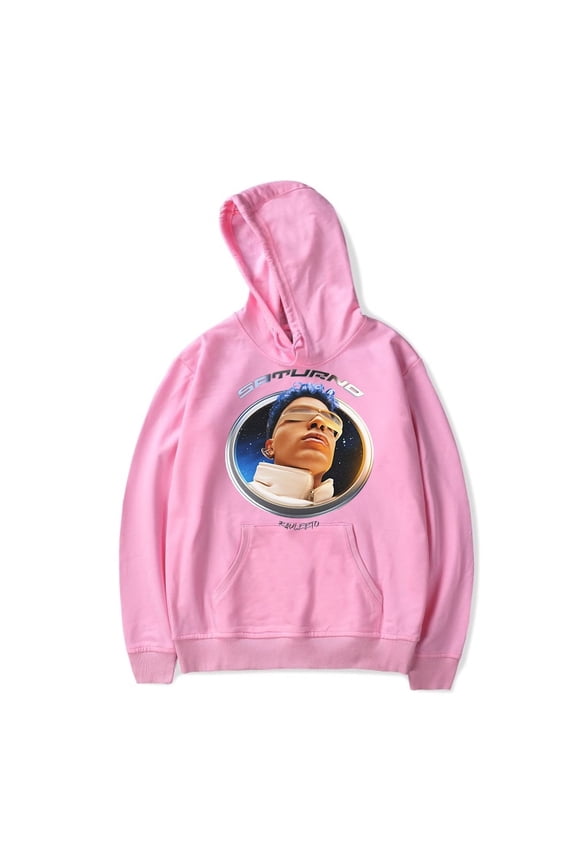 Rauw Alejandro Saturno Tour Hoodie Print Sweatshirt Unisex Casual Long Sleeve Pullover