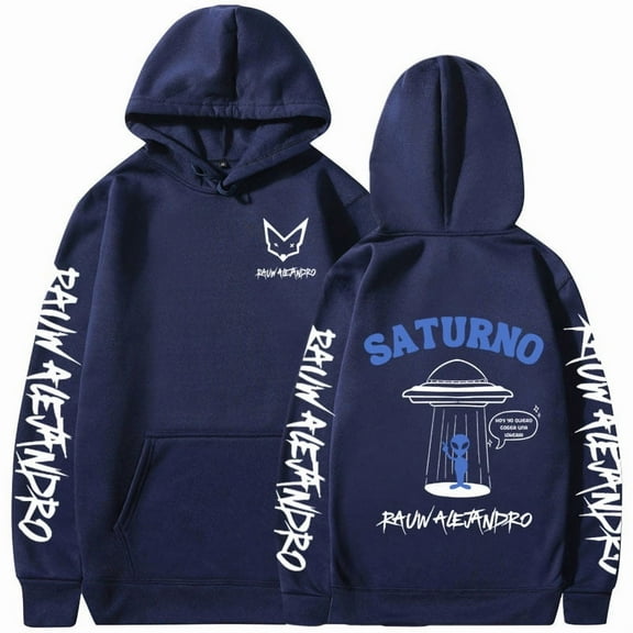 Rauw Alejandro Saturno World Tour Concert Hoodies Men Women Clothing Harajuku Pullovers Fashion Hip Hop Long Sleeve Sweatshirts