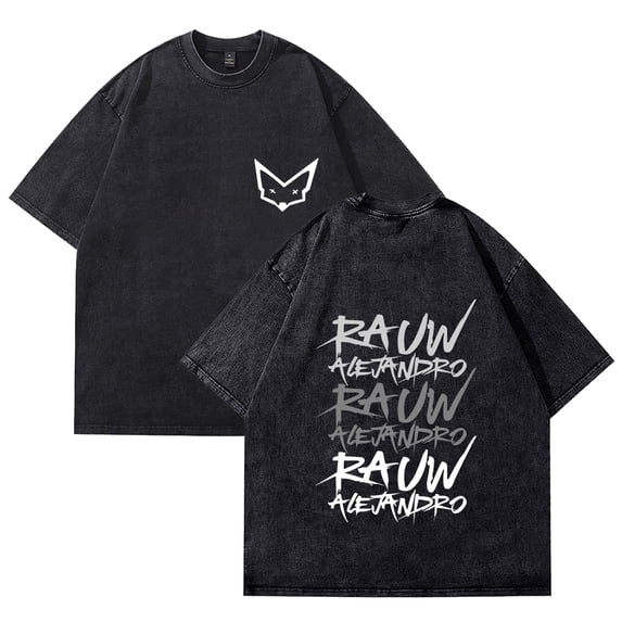 Rauw Alejandro T-shirt Merch retro cotton street trend T-shirt unisex short sleeved Harajuku top