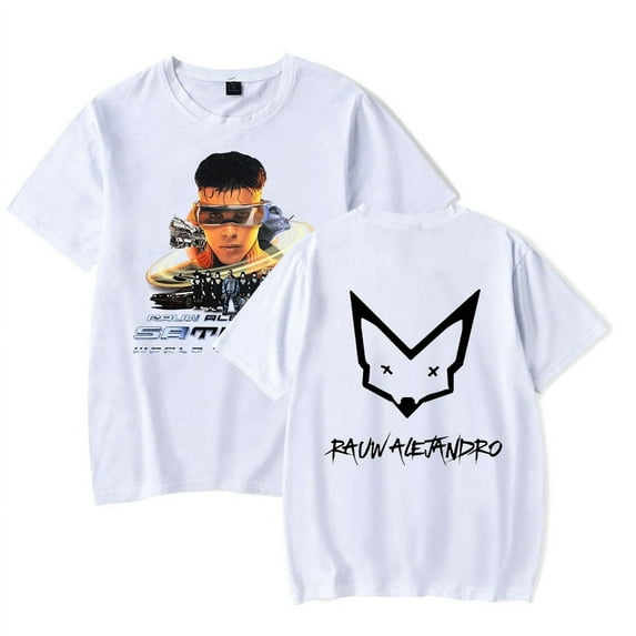 Rauw Alejandro T shirt Saturno World Tour T-shirt Summer Women Men Unisex Short Sleeve Tee