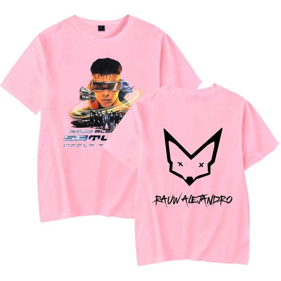 Rauw Alejandro T shirt Saturno World Tour T-shirt Summer Women Men Unisex Short Sleeve Tee