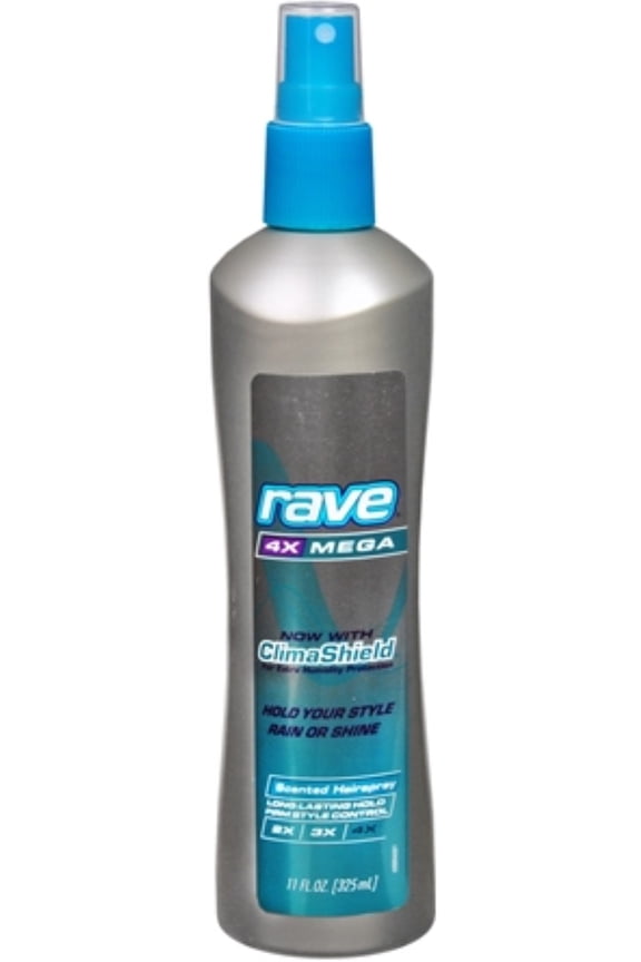 4X Mega Hairspray Non-Aerosol, Scented 11 oz (Pack of 2)