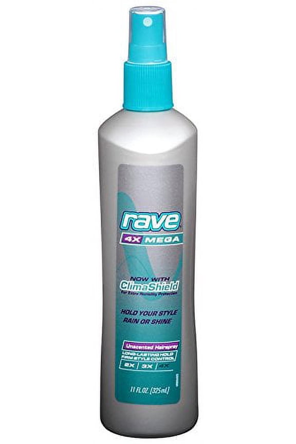 4X Mega Hairspray with Clima Shield Unscented 11oz Each
