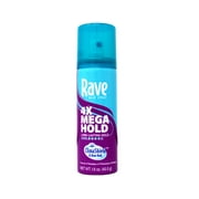 Rave 4x Mega Hairspray, Unscented 1.5 oz