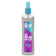 Rave 4X Mega Hold Non-Aerosol Hair Spray, All-Weather Protection with Vitamin-Rich Formula, 11 oz