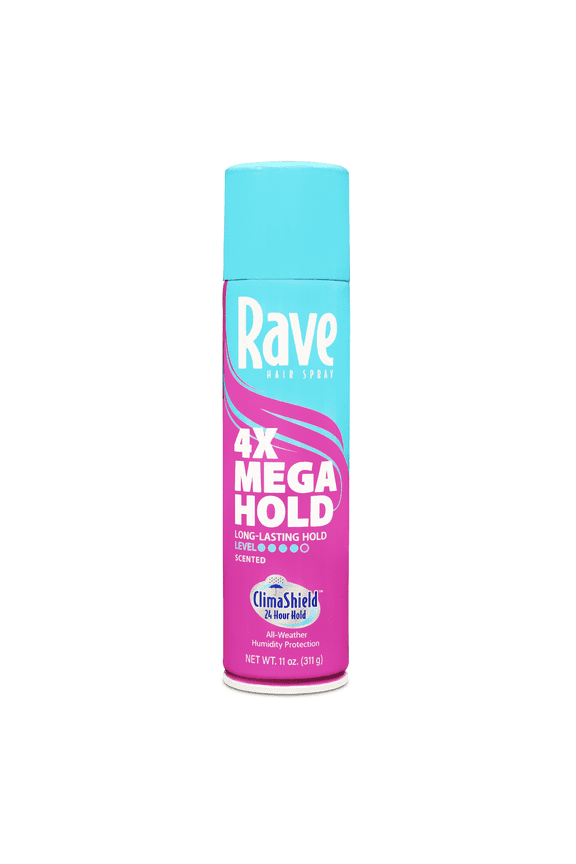 4X Mega Hold Scented Hair Spray, All-Weather Protection with Vitamin-Rich Formula, 11 oz
