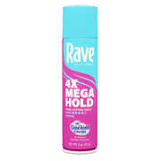 Rave 4X Mega Hold Scented Hair Spray, All-Weather Protection with Vitamin-Rich Formula, 11 oz