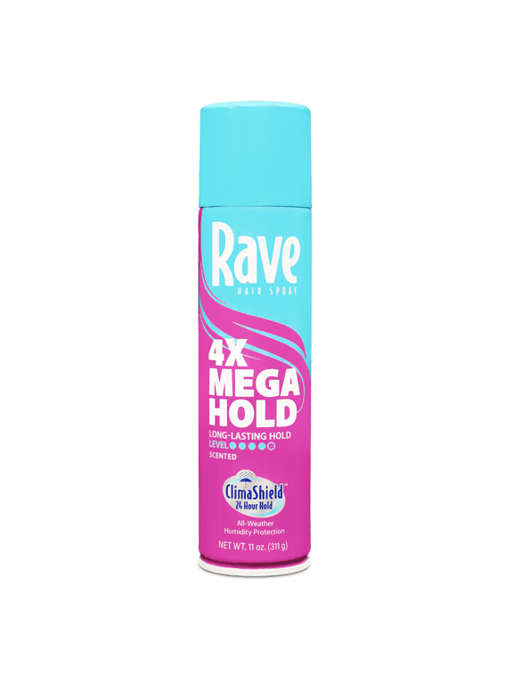 4X Mega Hold Scented Hair Spray, All-Weather Protection with Vitamin-Rich Formula, 11 oz