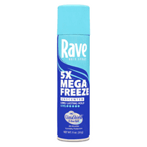 Rave 5X Mega Freeze Hair Spray, All-Weather Protection with Vitamin-Enhanced Formula, 11 oz (Unisex)