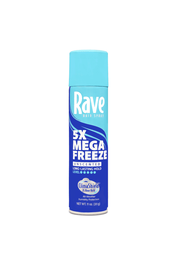 5X Mega Freeze Hair Spray, All-Weather Protection with Vitamin-Enhanced Formula, 11 oz (Unisex)