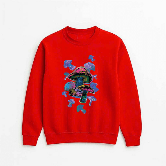 Rave Dance Festival Hippie Trippy Abstract Artistic Graphic Print Sweatshirt, for men & women, up to size 5XL