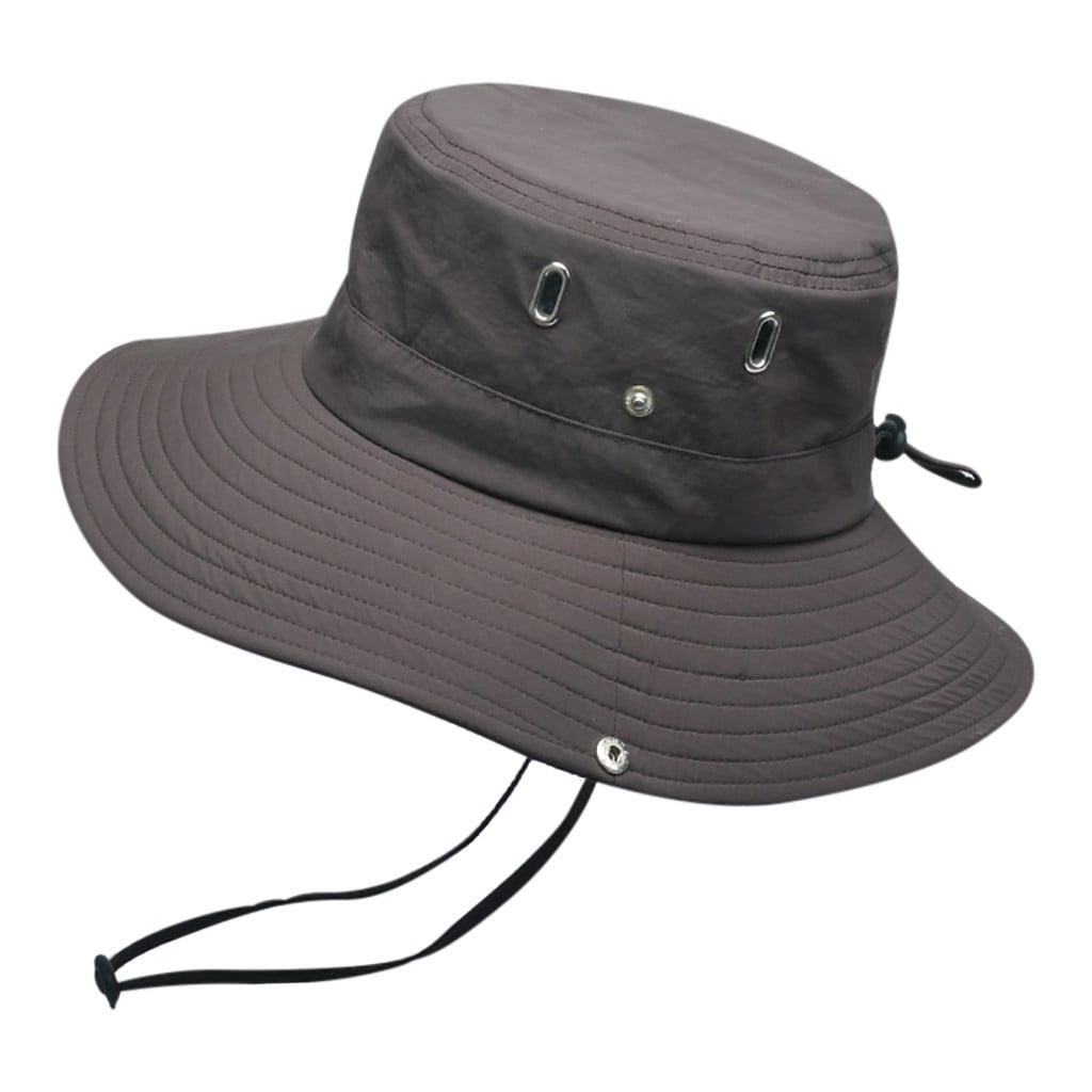 Rave Black Cap Hat Protection Breathable Mens Foldable Summer Floppy Hat Hat Bucket Fisherman