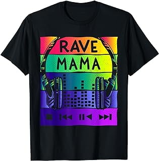 Rave Mama-EDM Festival Raver Mommy Mothers Groovy Cool T-Shirt ...