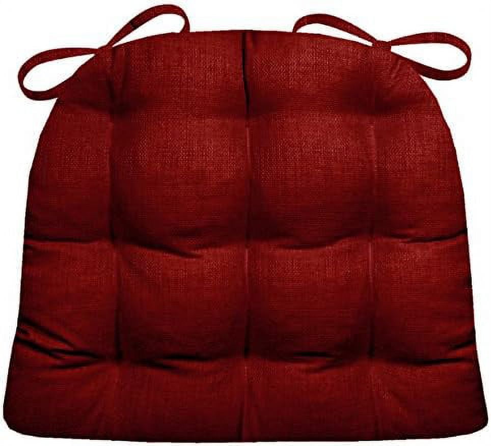 Rave Red Dining Chair Pad With Ties Size Medium Indoor Outdoor