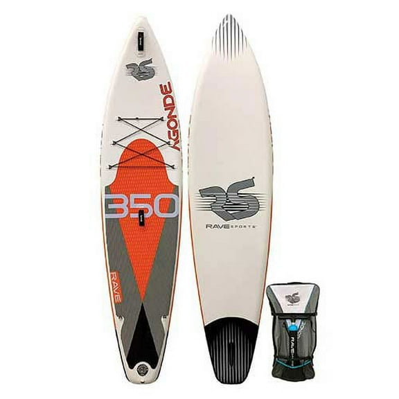 Rave Sports Agonde 350 116 iSUP Mesabi Orange Inflatable Stand Up Paddle Board