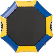 Rave Sports Bongo 10 Foot Water Bouncer Trampoline with Ladder, Blue and Yellow