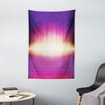 thumbnail image 1 of Rave Tapestry, 80s Retro Sci-Fi Background Retro Futuristic Synth Sound Wave Lines Checkered Squares, Wall Hanging for Bedroom Living Room Dorm Decor, 40"W X 60"L, Multicolor, by Ambesonne, 1 of 2
