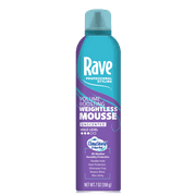 Rave Volume Boosting Weightless Mousse, Unscented, for All Hair Types, 7 oz