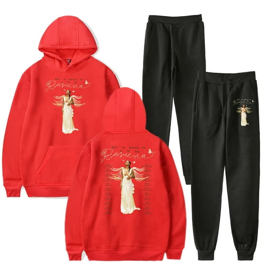 Raveena Aurora Tour 2025 Hoodie Pants Sets Merch Men/Women Sweatshirt Pants Two Piece Set Fashion Streetwear
