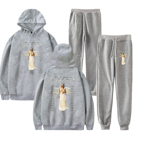 Raveena Aurora Tour 2025 Hoodie Pants Sets Merch Men/Women Sweatshirt Pants Two Piece Set Fashion Streetwear