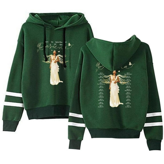 Raveena Aurora Tour 2025 Sweatshirt Merch For Men/Women Unisex Long Sleeve Hooded Pullover Fashion Streetwear