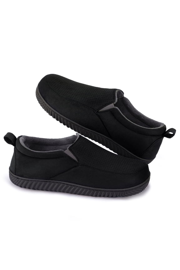 Men's Memory Foam Closed-Back Slippers for Indoor & Outdoor