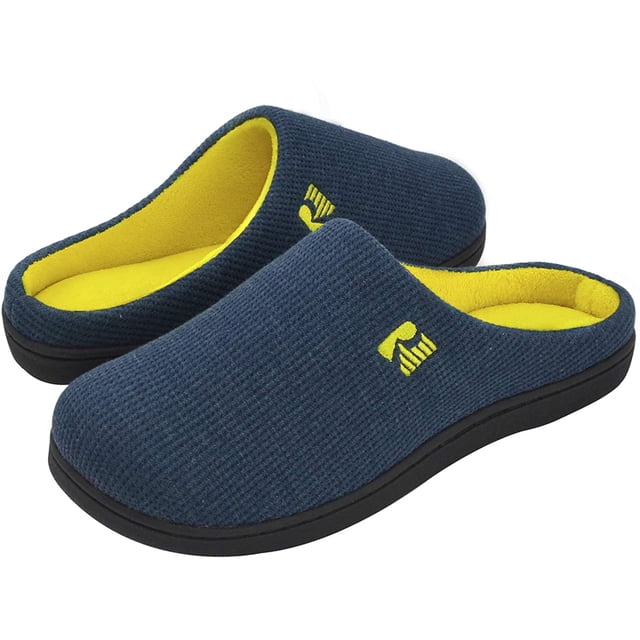 Ravelier Men's Original Dual-Tone Memory Foam Slipper