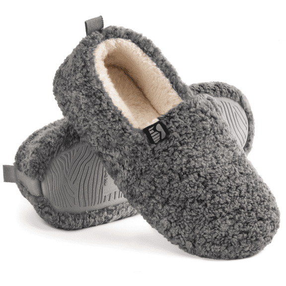 RockDove SoftEase Faux Shearling Memory Foam Slippers