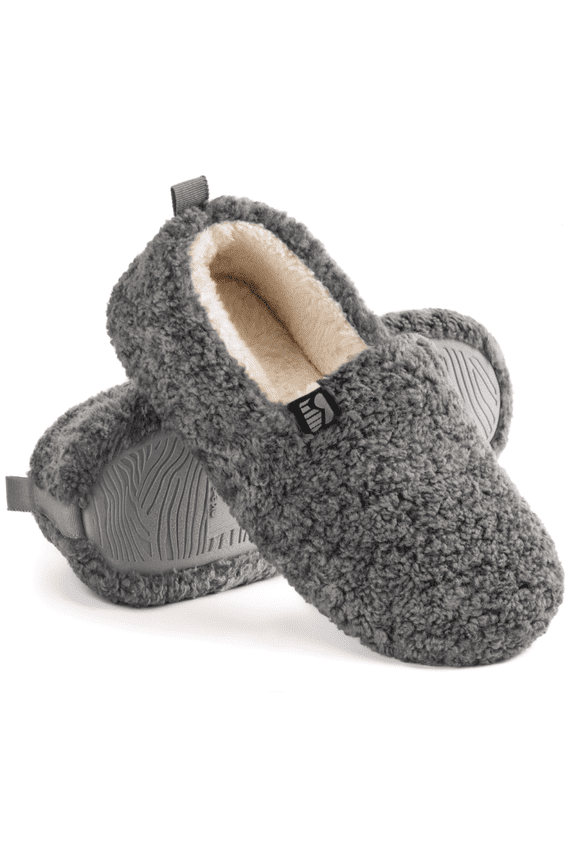 SoftEase Faux Shearling Memory Foam Slippers