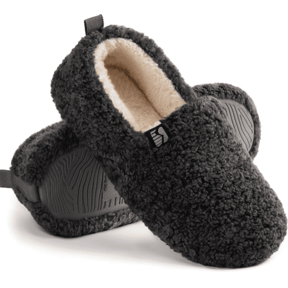 RockDove SoftEase Faux Shearling Memory Foam Slippers