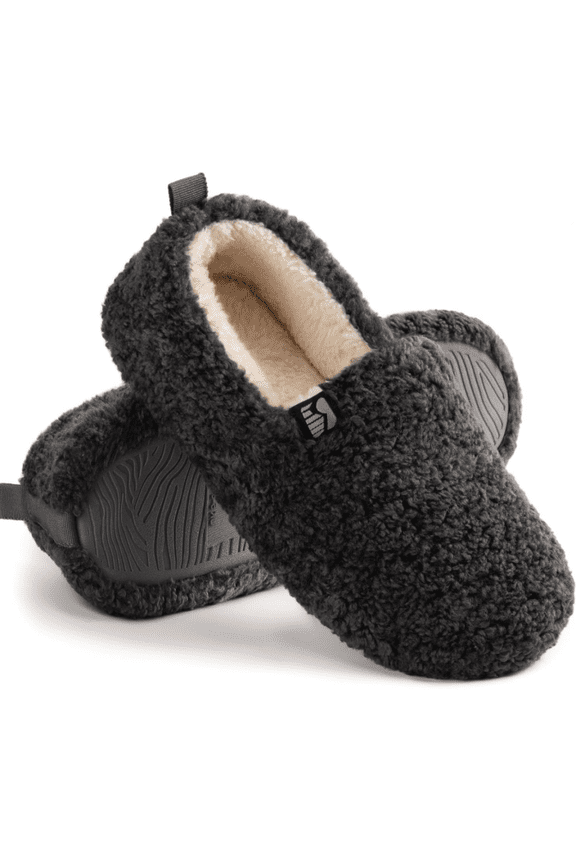 SoftEase Faux Shearling Memory Foam Slippers