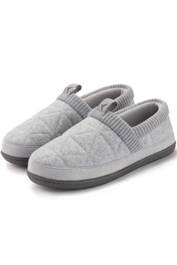 Women's Closed-Back Slippers with Soft Knit Cuff