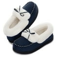 thumbnail image 1 of Ravelier Women's Plush Faux Fur Moccasin Slippers, 1 of 6