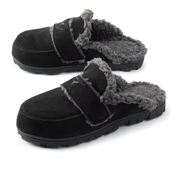 Ravelier Women's Suede Faux Shearling Slipper