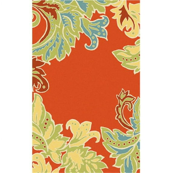 Ravella 1947-17 Ornamental Leaf Bdr Or 8 Ft.3 x 11.5 Ft. Wool Rugs