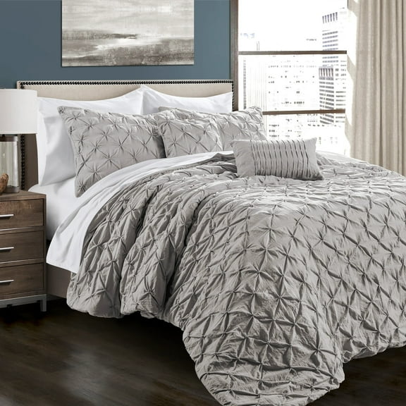 Ravello Pintuck 5 Piece Comforter Set by Lush Decor