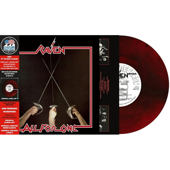 Raven - All For One - Red & Black Smoke Vinyl - Music & Performance